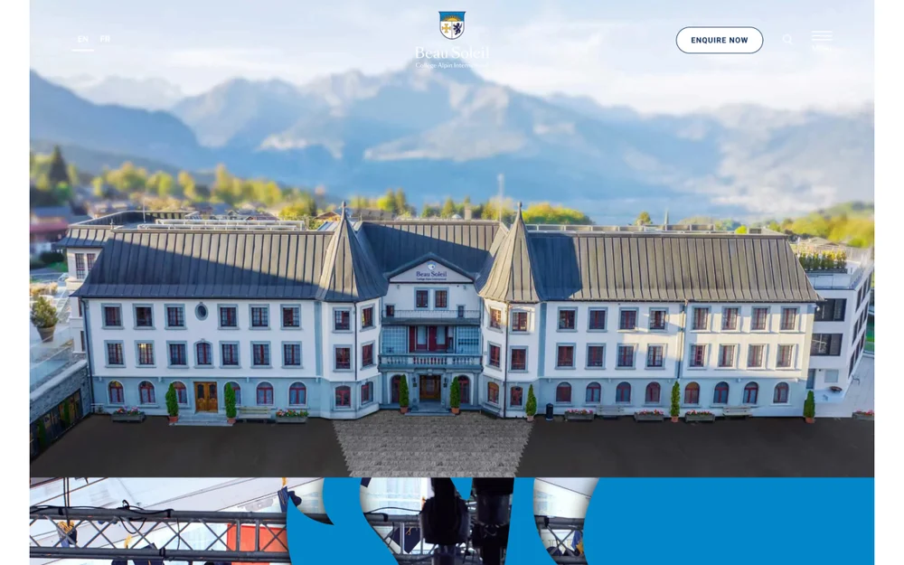 Homepage design of Beau Soleil
