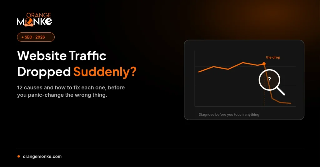 Website Traffic Dropped Suddenly? 12 Causes and How to Fix Each One